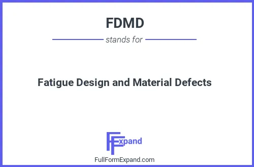 Full form of FDMD