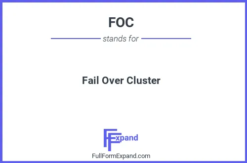 Full form of FOC