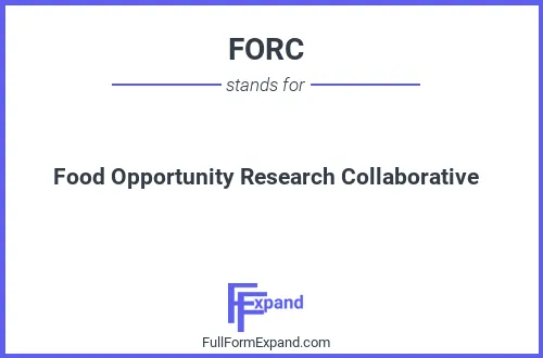 Full form of FORC
