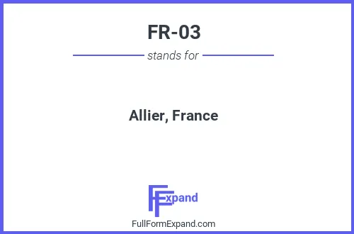 Full form of FR-03