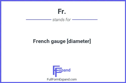Full form of Fr.