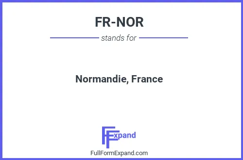 Full form of FR-NOR