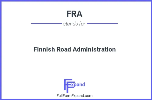 Full form of FRA