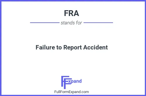 Full form of FRA