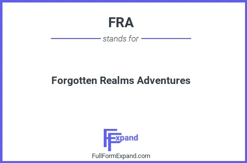 Full form of FRA