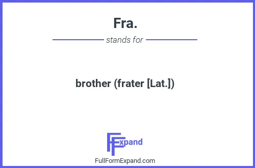 Full form of Fra.