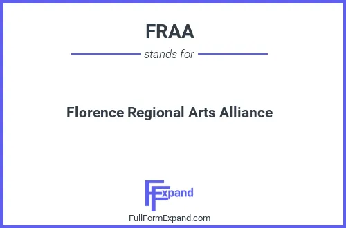Full form of FRAA