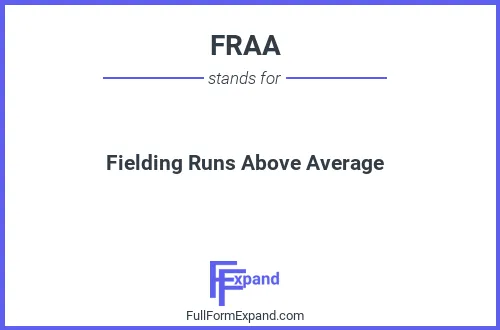 Full form of FRAA