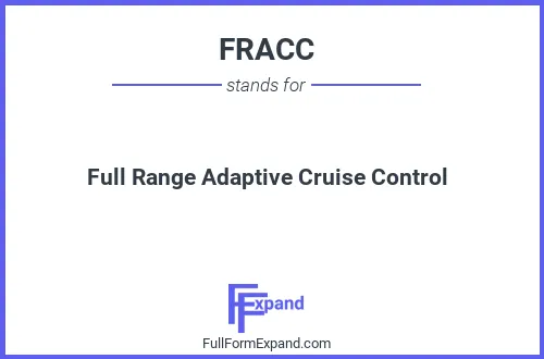Full form of FRACC