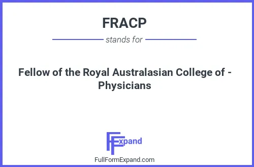 Full form of FRACP