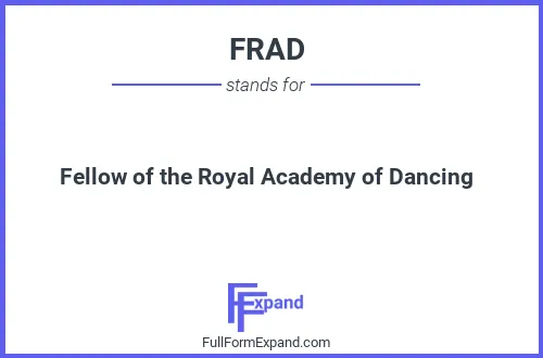 Full form of FRAD