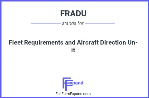Full form of FRADU