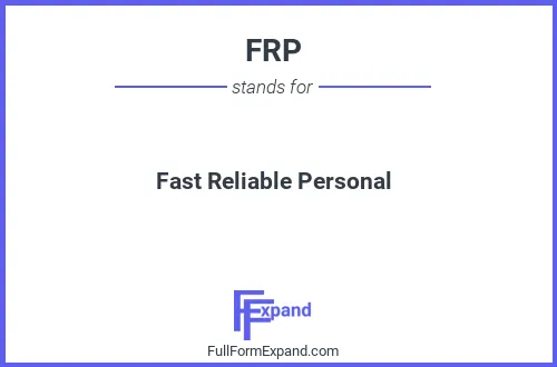 Full form of FRP