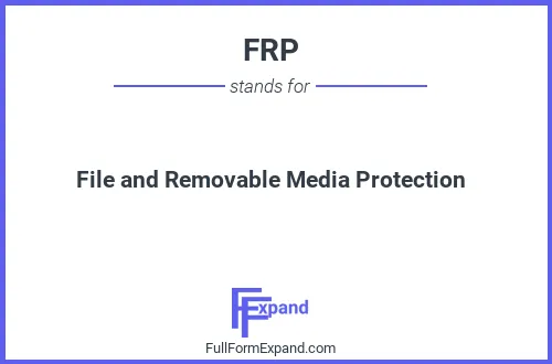 Full form of FRP
