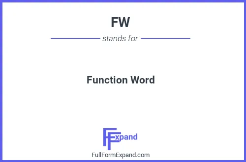 Full form of FW