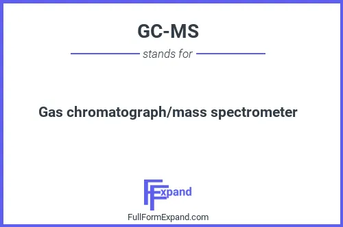 Full form of GC-MS