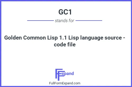 Full form of GC1
