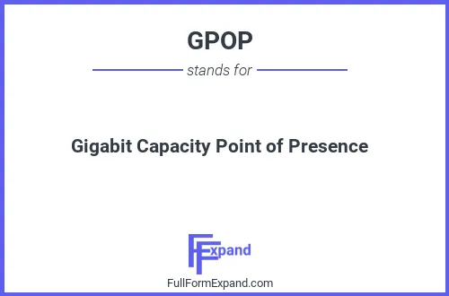 Full form of GPOP