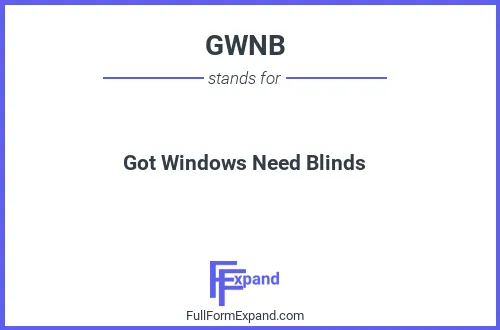 Full form of GWNB