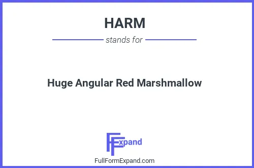 Full form of HARM