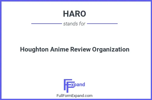 Full form of HARO