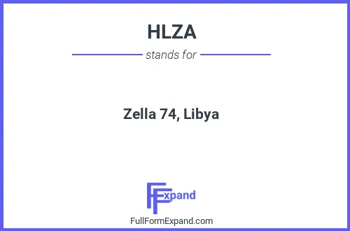Full form of HLZA