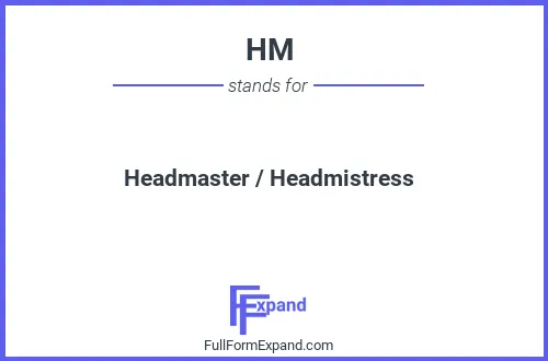 Full form of HM