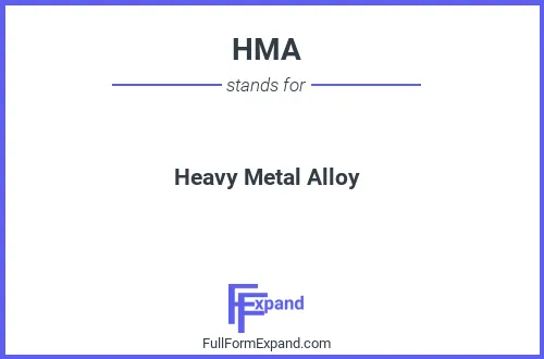 Full form of HMA