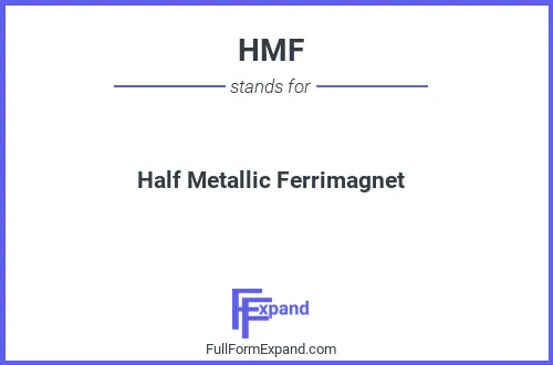 Full form of HMF