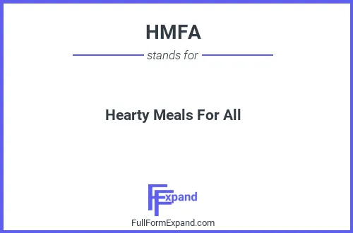 Full form of HMFA