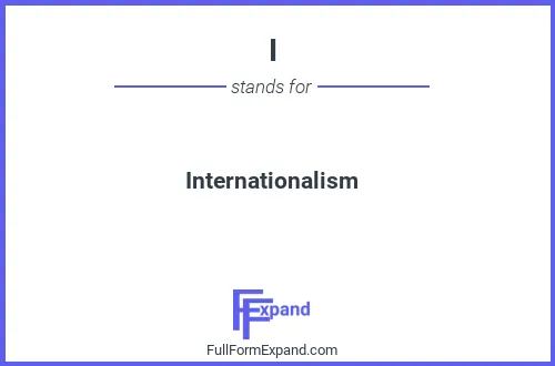 Full form of I