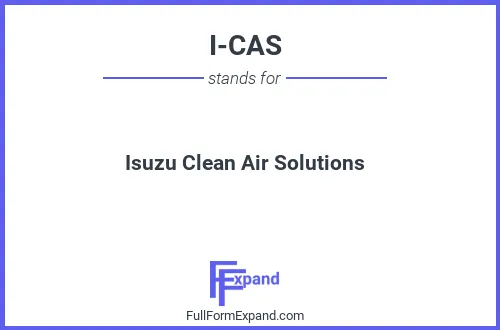 Full form of I-CAS