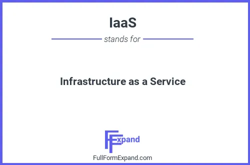 Full form of IaaS