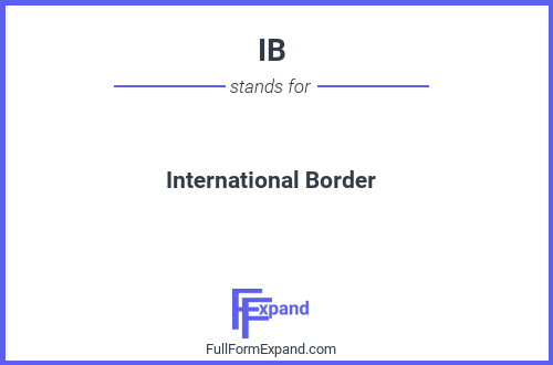 Full form of IB