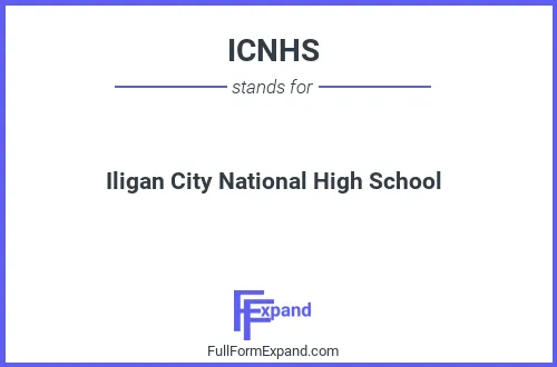 Full form of ICNHS