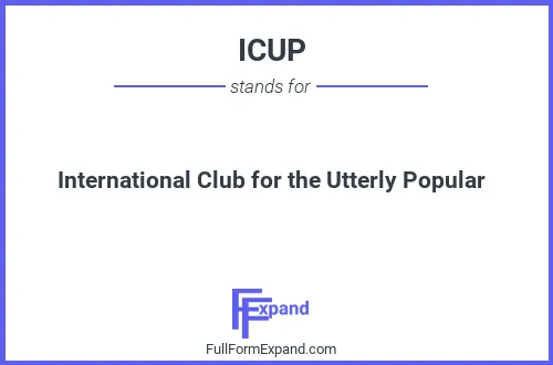 Full form of ICUP