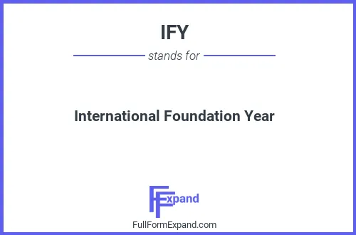 Full form of IFY