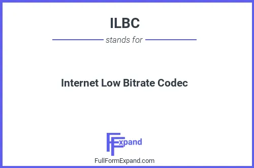 Full form of ILBC