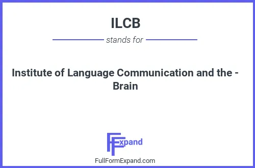 Full form of ILCB