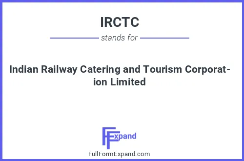 Full form of IRCTC