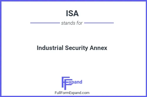 Full form of ISA