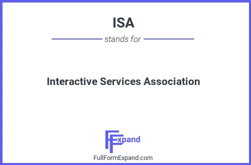 Full form of ISA
