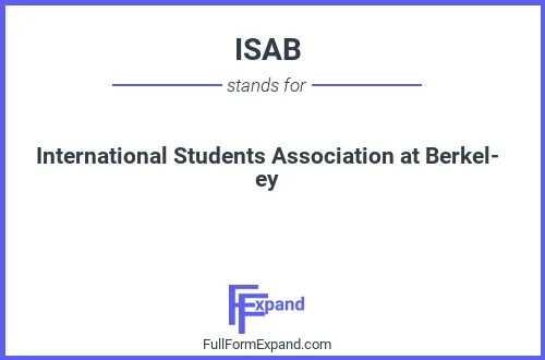 Full form of ISAB