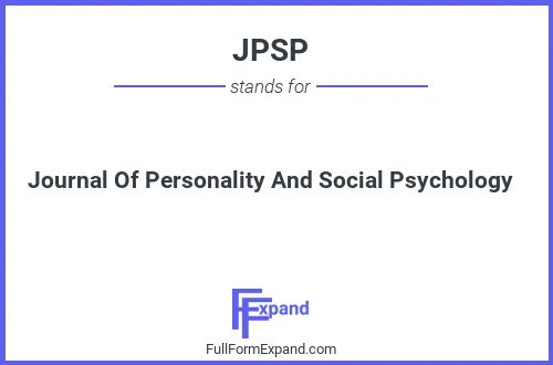 Full form of JPSP