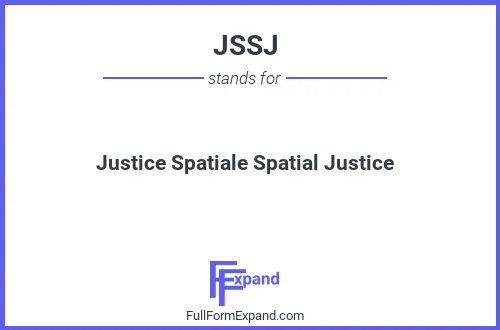 Full form of JSSJ
