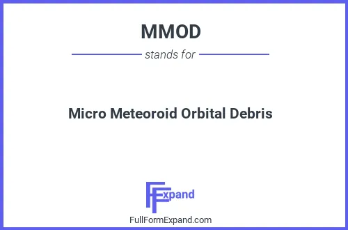 Full form of MMOD