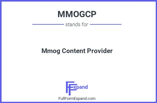 Full form of MMOGCP