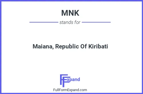 Full form of MNK