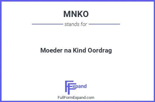 Full form of MNKO