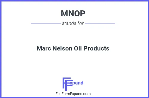 Full form of MNOP